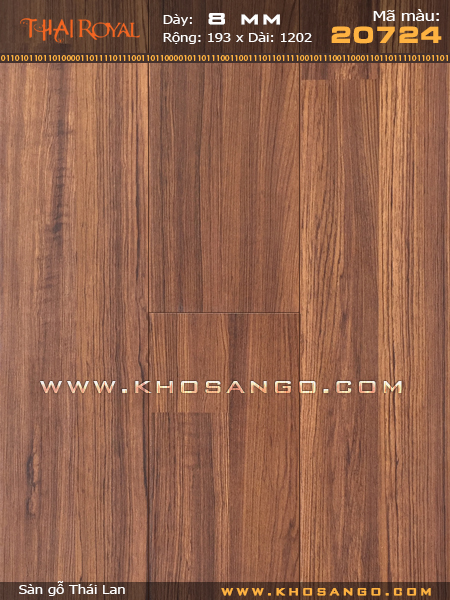 Sàn gỗ ThaiRoyal 20724 Sàn gỗ ThaiRoyal 20724