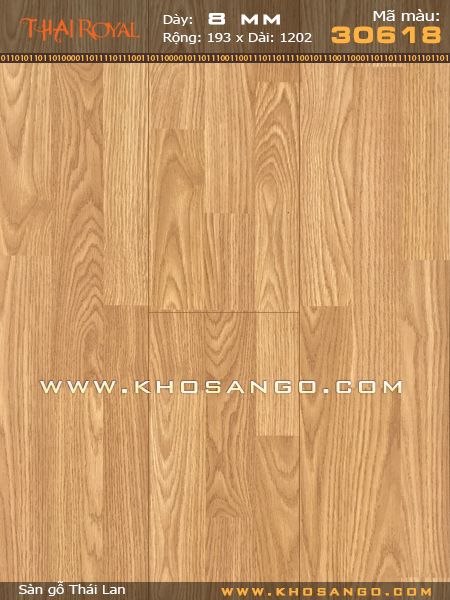 Sàn gỗ ThaiRoyal 30618 Sàn gỗ ThaiRoyal 30618