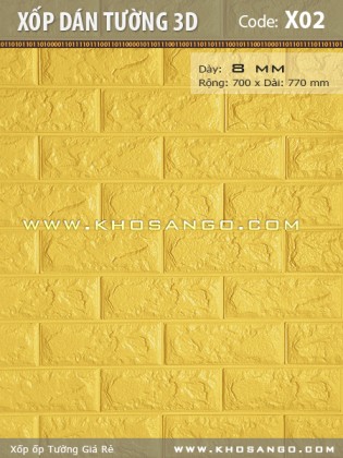 Xốp dán tường 3D X02 Xốp dán tường 3D X02