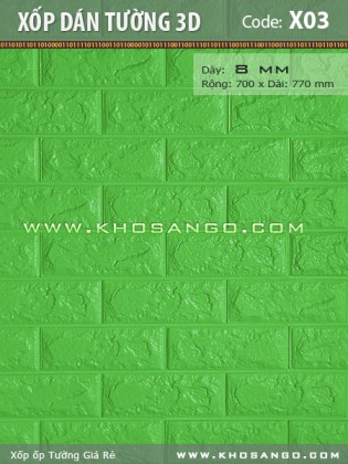 Xốp dán tường 3D X03 Xốp dán tường 3D X03