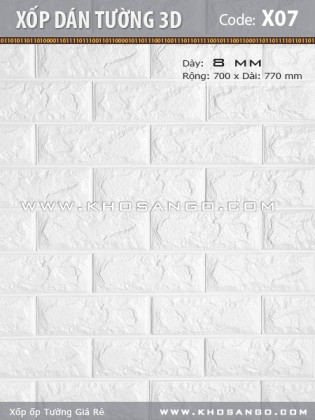 Xốp dán tường 3D X07 Xốp dán tường 3D X07