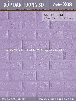 Xốp dán tường 3D X08 Xốp dán tường 3D X08