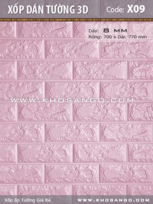 Xốp dán tường 3D X09 Xốp dán tường 3D X09
