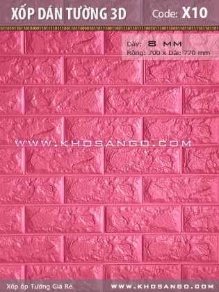 Xốp dán tường 3D X10 Xốp dán tường 3D X10