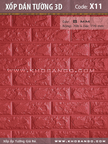 Xốp dán tường 3D X11 Xốp dán tường 3D X11