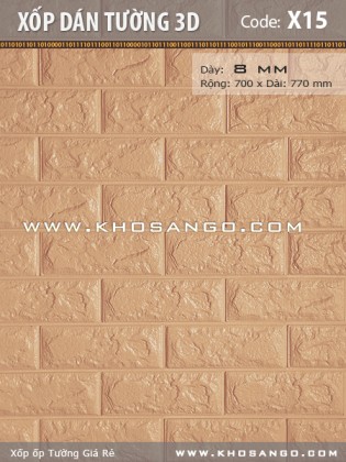 Xốp dán tường 3D X15 Xốp dán tường 3D X15