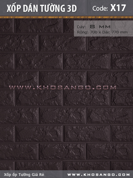 Xốp dán tường 3D X17 Xốp dán tường 3D X17