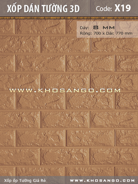 Xốp dán tường 3D X19 Xốp dán tường 3D X19