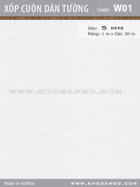 Xốp cuộn dán tường W01 Xốp cuộn dán tường W01
