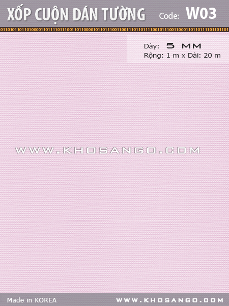 Xốp cuộn dán tường W03 Xốp cuộn dán tường W03