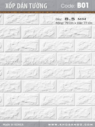 Xốp dán tường B01