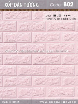 Xốp dán tường B02