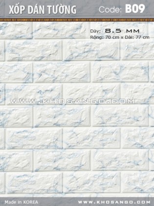 Xốp dán tường B09