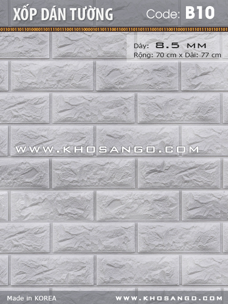 Xốp dán tường B10