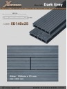 Sàn gỗ Exwood ED140x25-4 Dark Grey