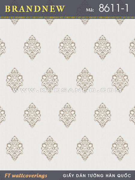 Giấy Dán Tường BRANDNEW 8611-1 Giấy Dán Tường BRANDNEW 8611-1