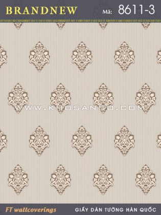 Giấy Dán Tường BRANDNEW 8611-3 Giấy Dán Tường BRANDNEW 8611-3