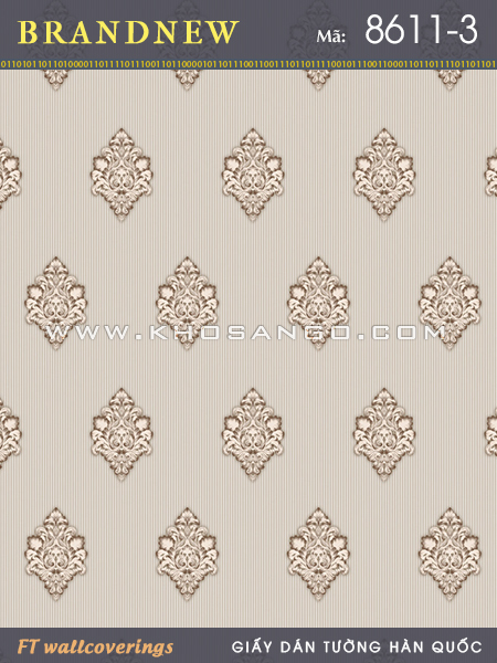 Giấy Dán Tường BRANDNEW 8611-3 Giấy Dán Tường BRANDNEW 8611-3