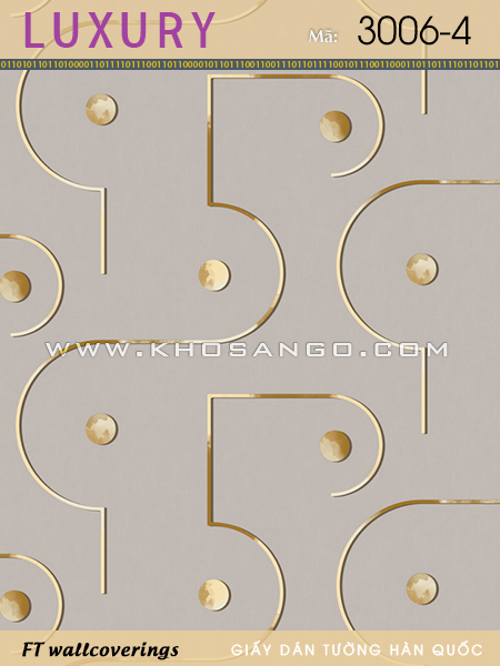 Giấy Dán Tường Luxury 3006-4 Giấy Dán Tường Luxury 3006-4
