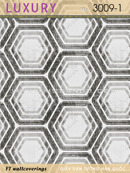 Giấy Dán Tường Luxury 3009-1 Giấy Dán Tường Luxury 3009-1
