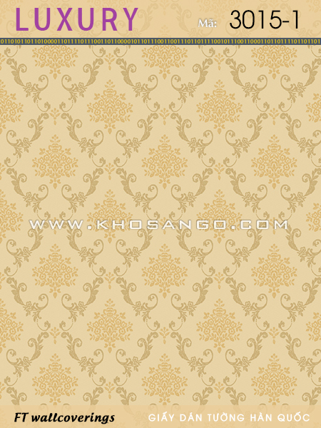 Giấy Dán Tường Luxury 3015-1 Giấy Dán Tường Luxury 3015-1