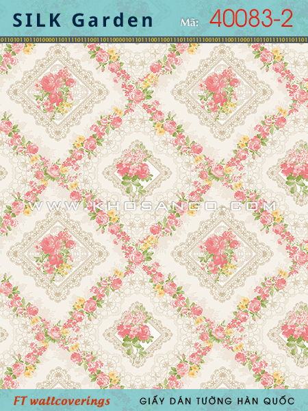 Giấy Dán Tường Silk Garden 40083-2 Giấy Dán Tường Silk Garden 40083-2