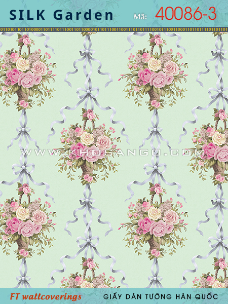 Giấy Dán Tường Silk Garden 40086-3 Giấy Dán Tường Silk Garden 40086-3