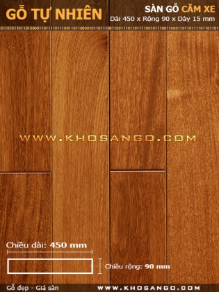 Sàn gỗ căm xe 450mm Sàn gỗ căm xe 450mm