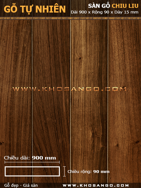 Sàn gỗ Chiu liu 900mm Sàn gỗ Chiu liu 900mm