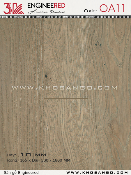 Sàn gỗ 3K Engineered OA11