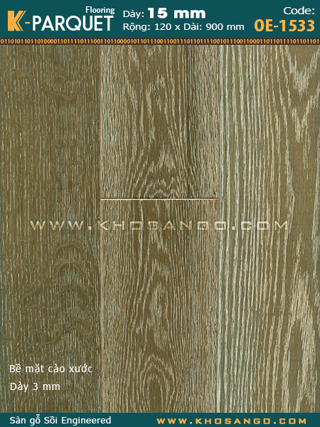 Sàn gỗ Sồi Engineered OE-1533 Sàn gỗ Sồi Engineered OE-1533