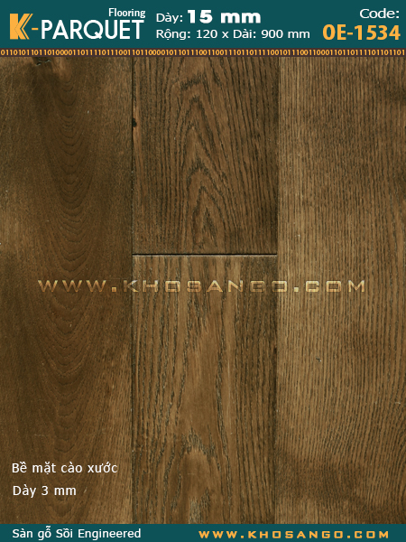 Sàn gỗ Sồi Engineered OE-1534 Sàn gỗ Sồi Engineered OE-1534