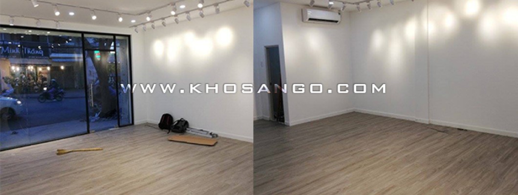 Sàn nhựa 3K Vinyl lót sàn trang trí shop thời trang tại quận 3