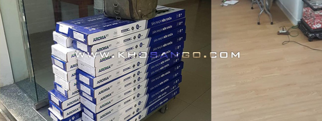 Sàn nhựa hèm khóa Aroma lót sàn trang trí tại chung cư Sài Gòn Mới, Nhà Bè Sàn nhựa hèm khóa Aroma lót sàn trang trí tại chung cư Sài Gòn Mới, Nhà Bè