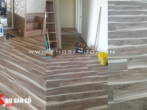 Sàn nhựa hèm khóa Kronovinyl lót sàn chung cư cao cấp