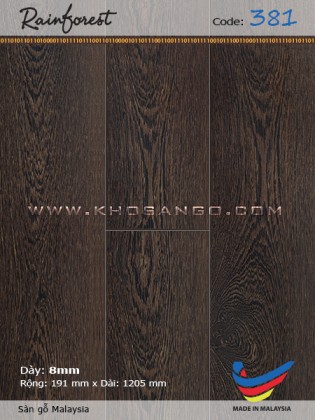 Sàn gỗ RainForest 381 Sàn gỗ RainForest 381