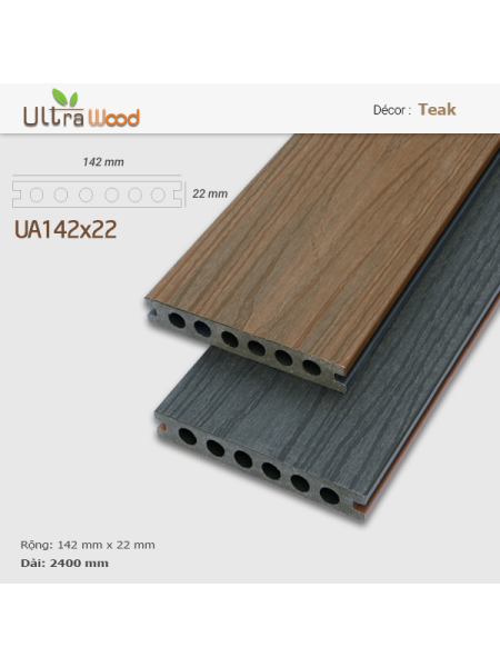 Ultra Wood UA142x22 Red Teak Ultra Wood UA142x22 Red Teak