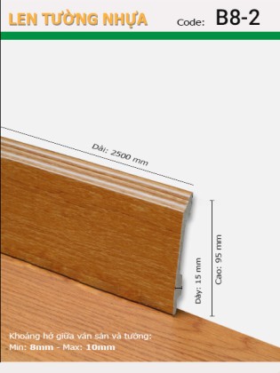 Len Tường nhựa B8-2 Len Tường nhựa B8-2