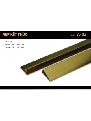 Nẹp kết thúc nhôm A-02-1 Nẹp kết thúc nhôm A-02-1