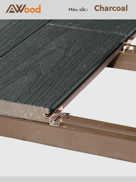 Sàn gỗ AWood SU140x23 Charcoal