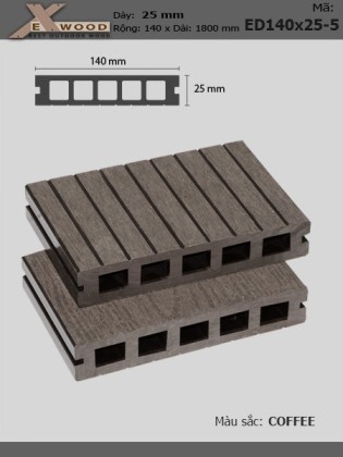 Sàn gỗ Exwood ED140x25-5 Coffee Sàn gỗ Exwood ED140x25-5 Coffee