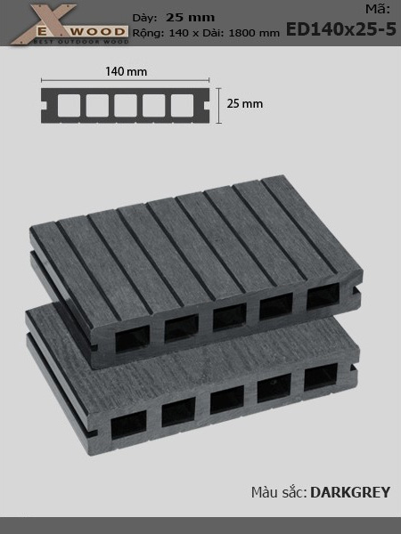 Sàn gỗ Exwood ED140x25-5 Dark Grey Sàn gỗ Exwood ED140x25-5 Dark Grey