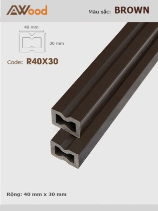 Thanh đà AWood R40x30 Thanh đà AWood R40x30