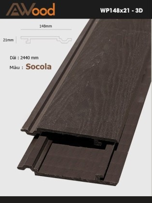 AWood WP148x21-3D Socola AWood WP148x21-3D Socola