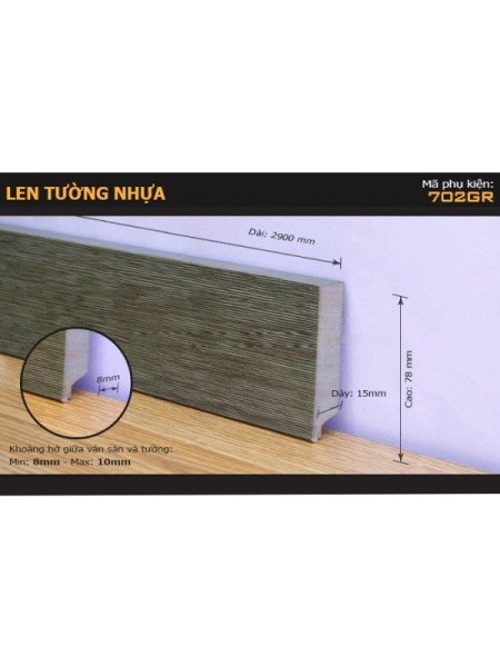Len Tường nhựa 702GR Len Tường nhựa 702GR
