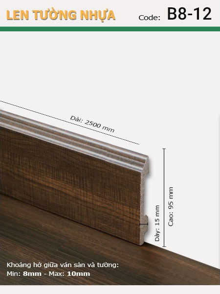 Len Tường nhựa B8-12 Len Tường nhựa B8-12