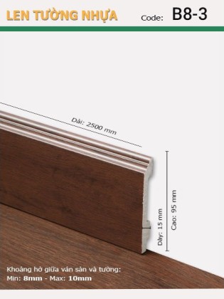 Len Tường nhựa B8-3 Len Tường nhựa B8-3