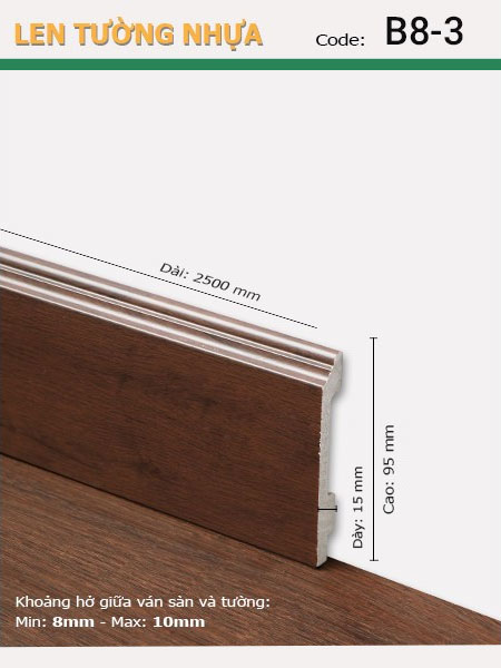 Len Tường nhựa B8-3 Len Tường nhựa B8-3