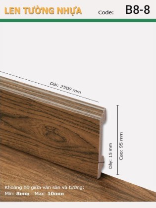 Len Tường nhựa B8-8 Len Tường nhựa B8-8