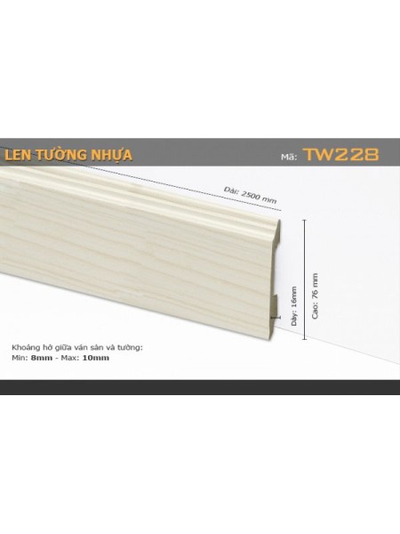 Len Tường nhựa TW228 Len Tường nhựa TW228